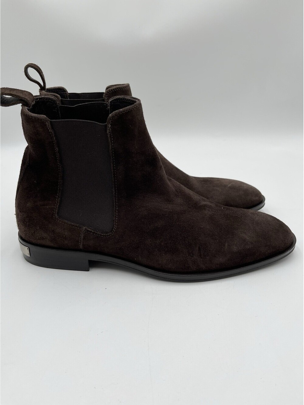 Roberto Cavalli men's brown suede Pull On Chelsea boots Size 40